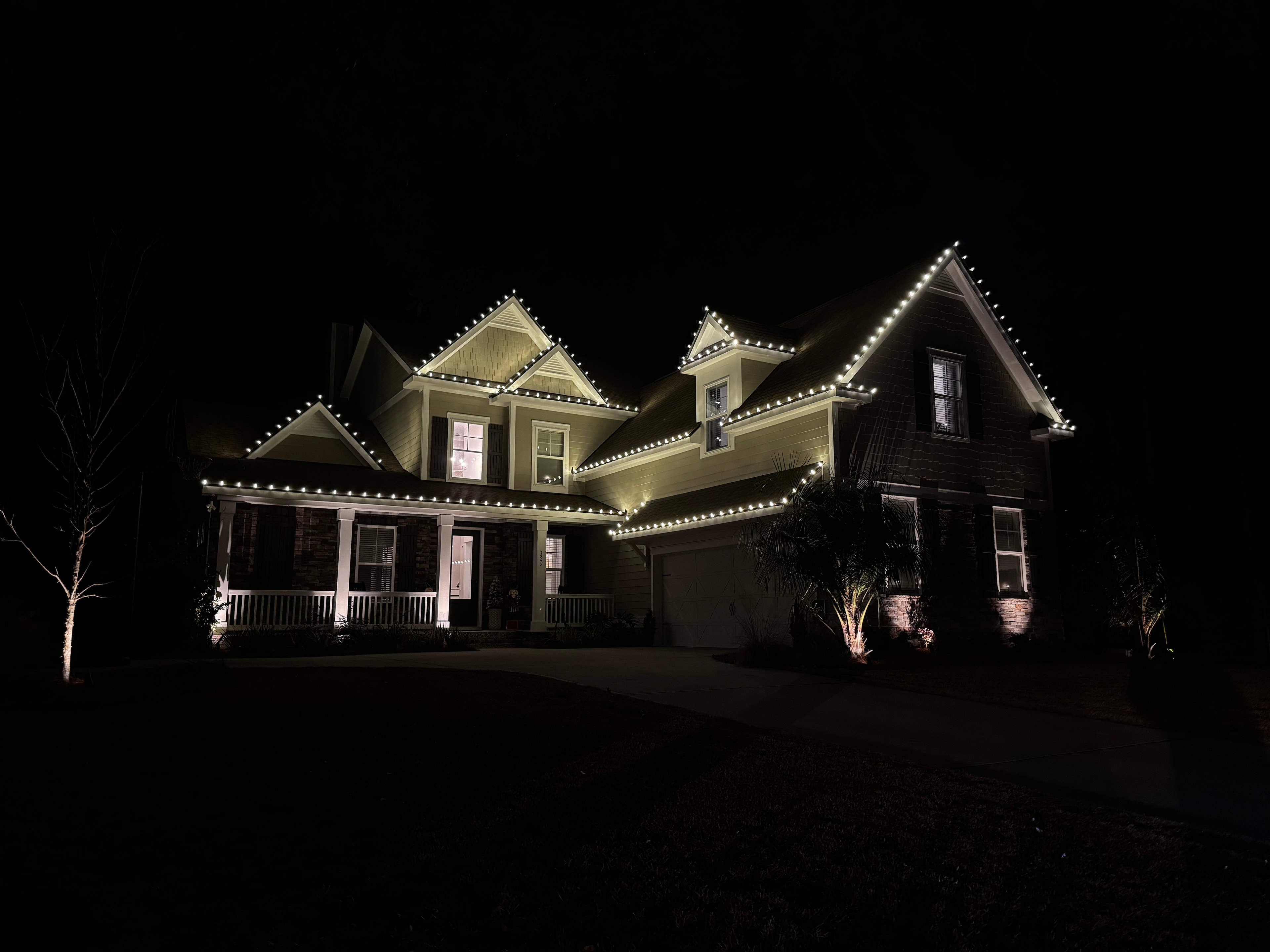 Professional holiday lighting installation 3